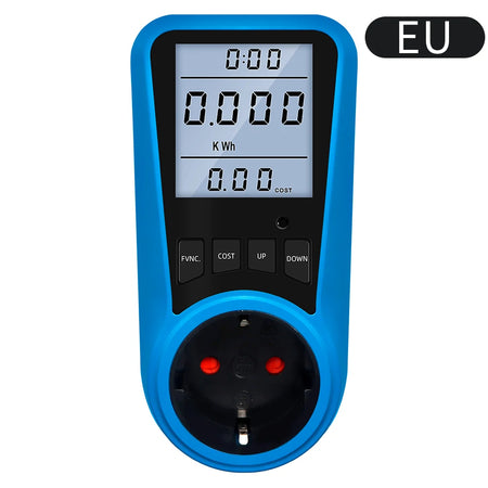 KWE-PMB05O - Energy And Power Meter With Digital Display EU Plug Backlight