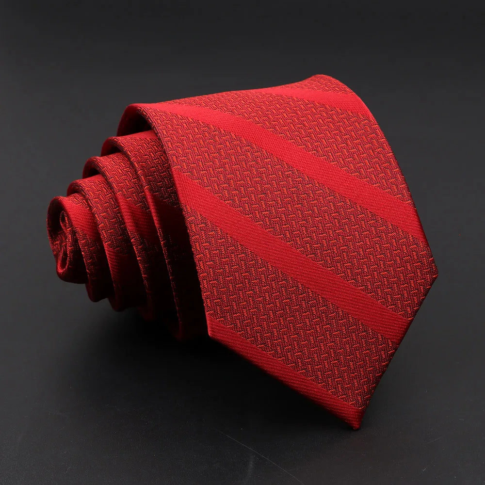 Classic Striped Necktie for Men - Perfect for Weddings and Formal Events 18