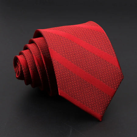 Classic Striped Necktie for Men - Perfect for Weddings and Formal Events 18