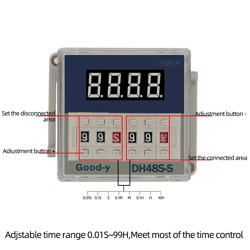 DH48S-S Timer LCD Display Time Control &ndash; Programmable Delay