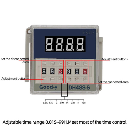 DH48S-S Timer LCD Display Time Control &ndash; Programmable Delay