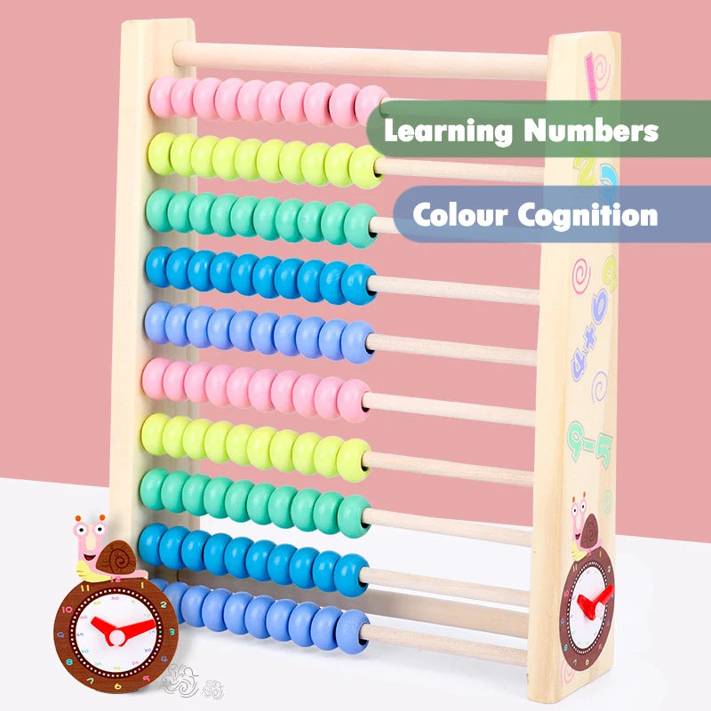 Wooden Abacus Educational Math Toy &ndash; Montessori Learning