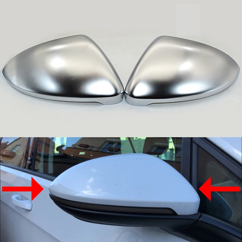 Cubierta de espejo retrovisor par acabado mate para VW Golf 7 GTI MK7