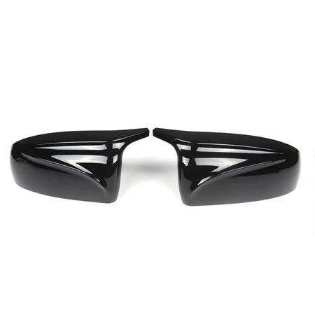 2pcs Side Wing Rearview modified car styling Bright black Carbon Fiber Pattern Mirror Cover caps For BMW X5 E70 X6 E71 2008-2013 by InterCyprus Trading Ltd