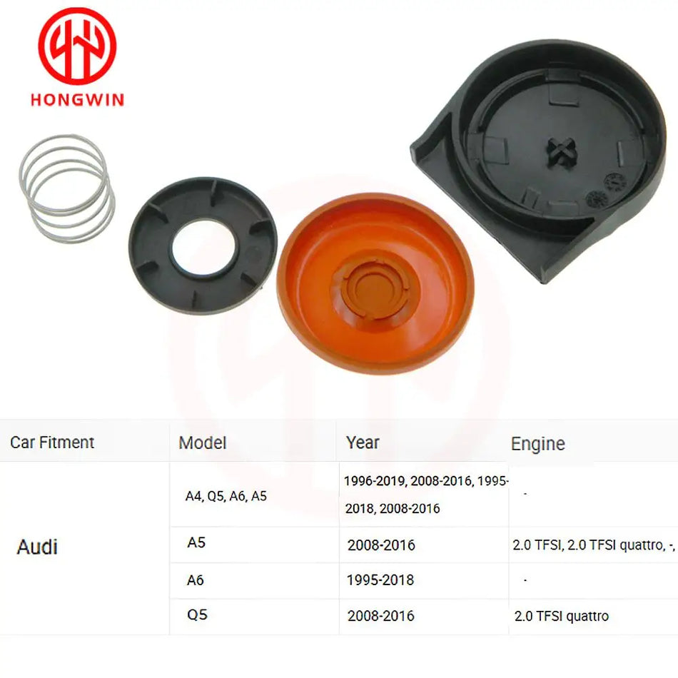 Kit de réparation de couvercle de soupape PCV avec membrane pour Volkswagen Beetle, Eos, Golf