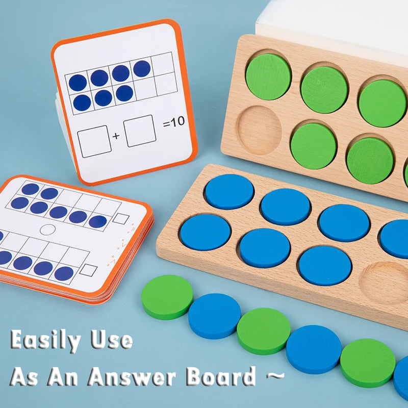 Brozebra Wooden Ten Frame Math Toys &ndash; Educational Math Play