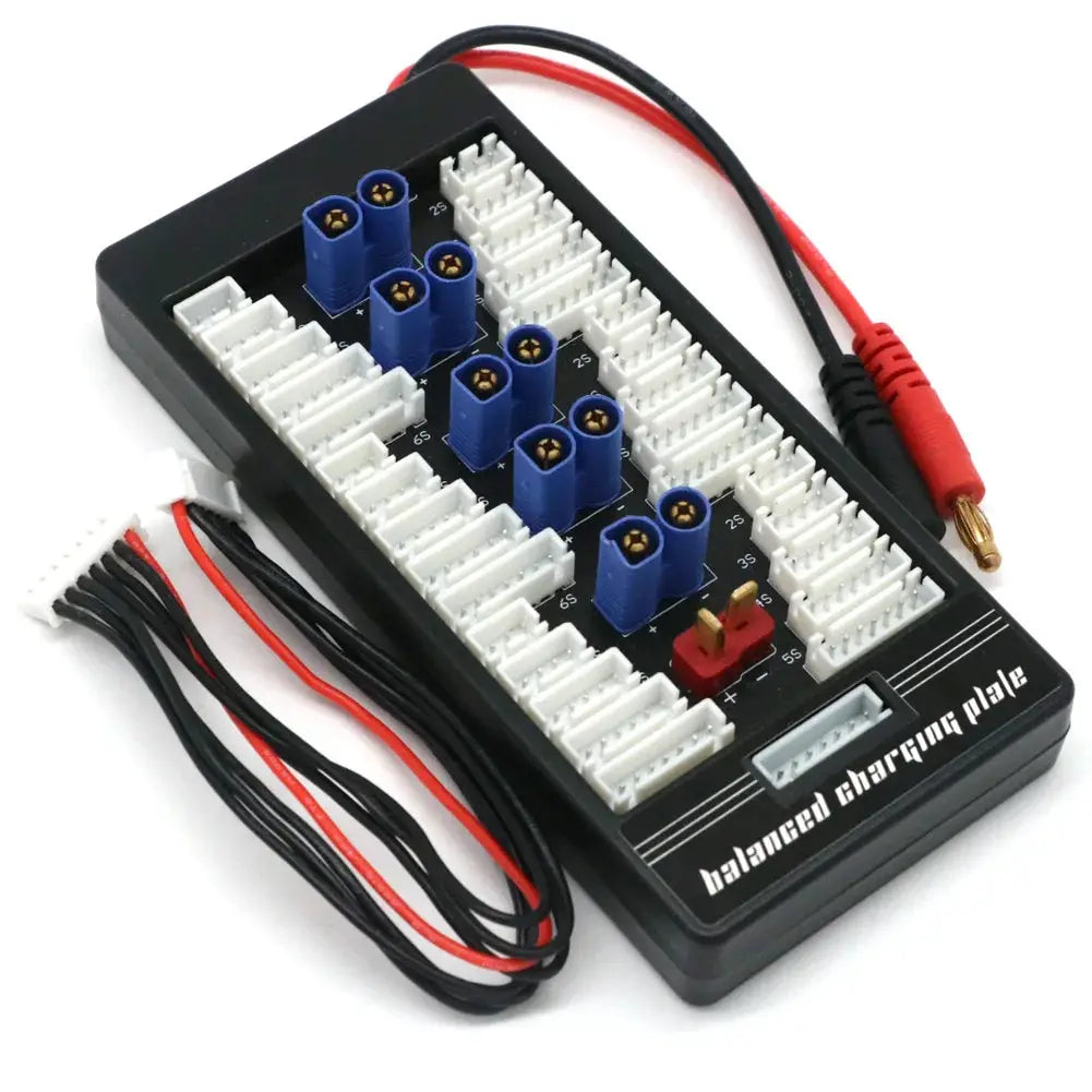Multi 2S-6S Lipo Parallel Balanced Charging Board EC3 EC5 Plug For RC Battery Charger B6AC A6 720i Parallel Charging Plate Board by InterCyprus Trading Ltd