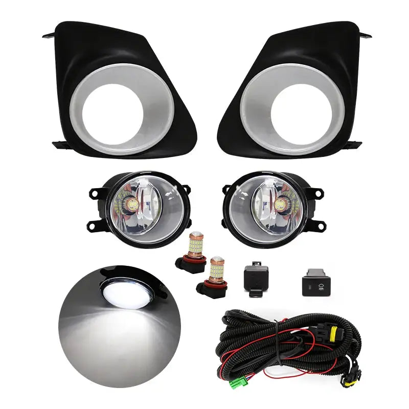 For Toyota Corolla Altis 2011 2012 2013 Fog Light Lamp Daytime Running Chrome Wires Switch Relay by InterCyprus Trading Ltd