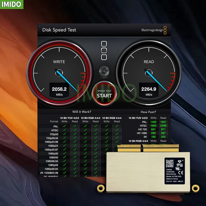 Macbook Disco SSD 1TB for A1708