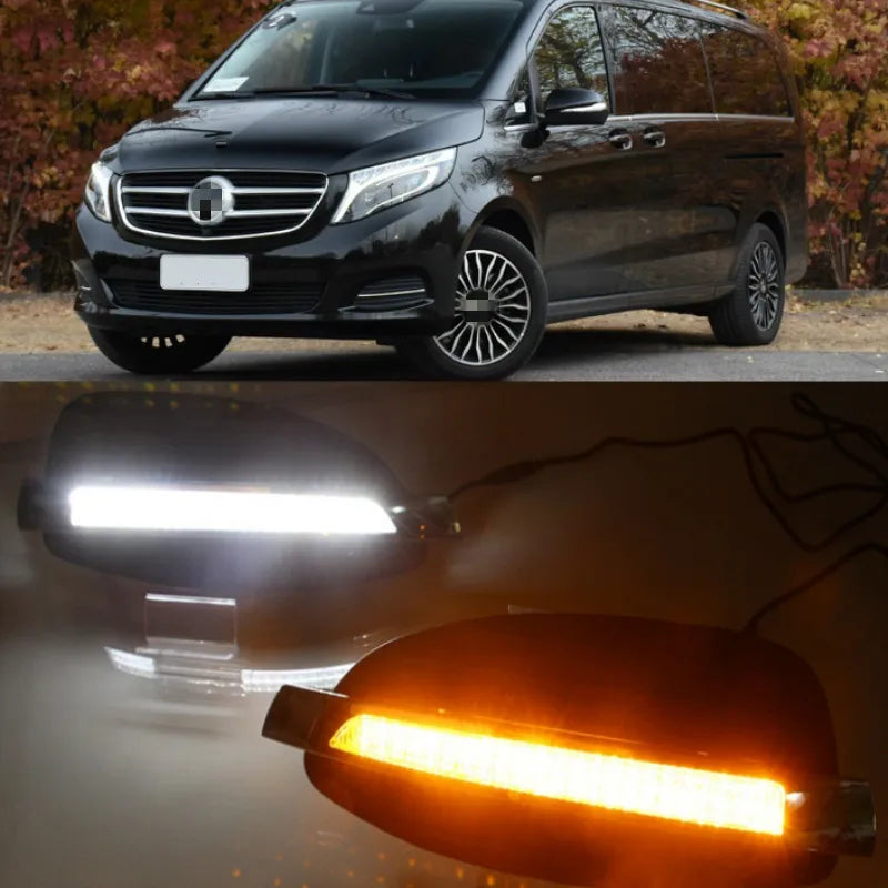 2 szt. LED DRL dzienne 12V do Mercedesa V Klasy 2016 2018