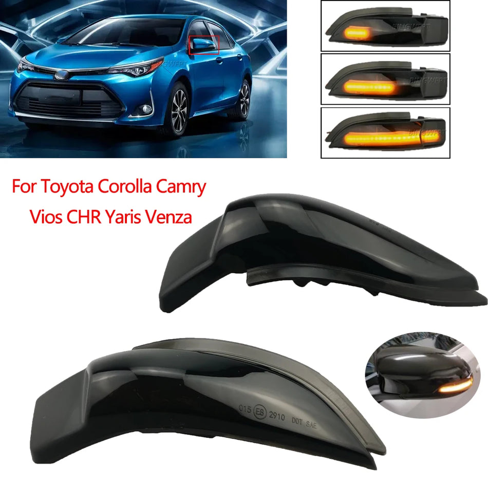 LED Dynamiczny Sygnalizator Kierunkowskazu do Toyoty Sekwencyjny Wskaźnik Lusterka Bocznego