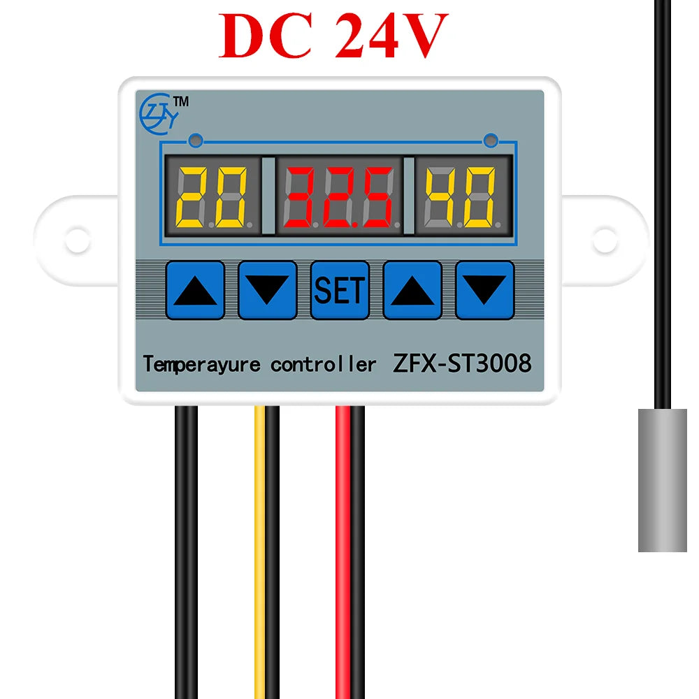 ZFX-ST3008 Microcomputer Temperature Controller &ndash; Adjustable NTC10K Measurement DC 24V / Other