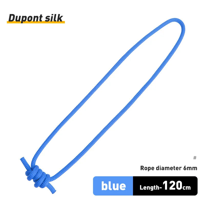 Xinda Outdoor 6mm Prusik Cord Rope 120cm &ndash; Heat Resistant Nylon Blue