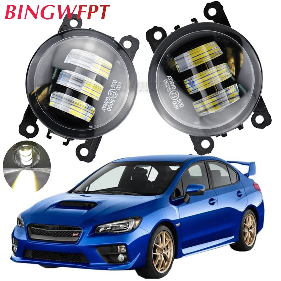 2 gab. LED miglas lukturi priekšējiem miglas lukturiem DRL Subaru