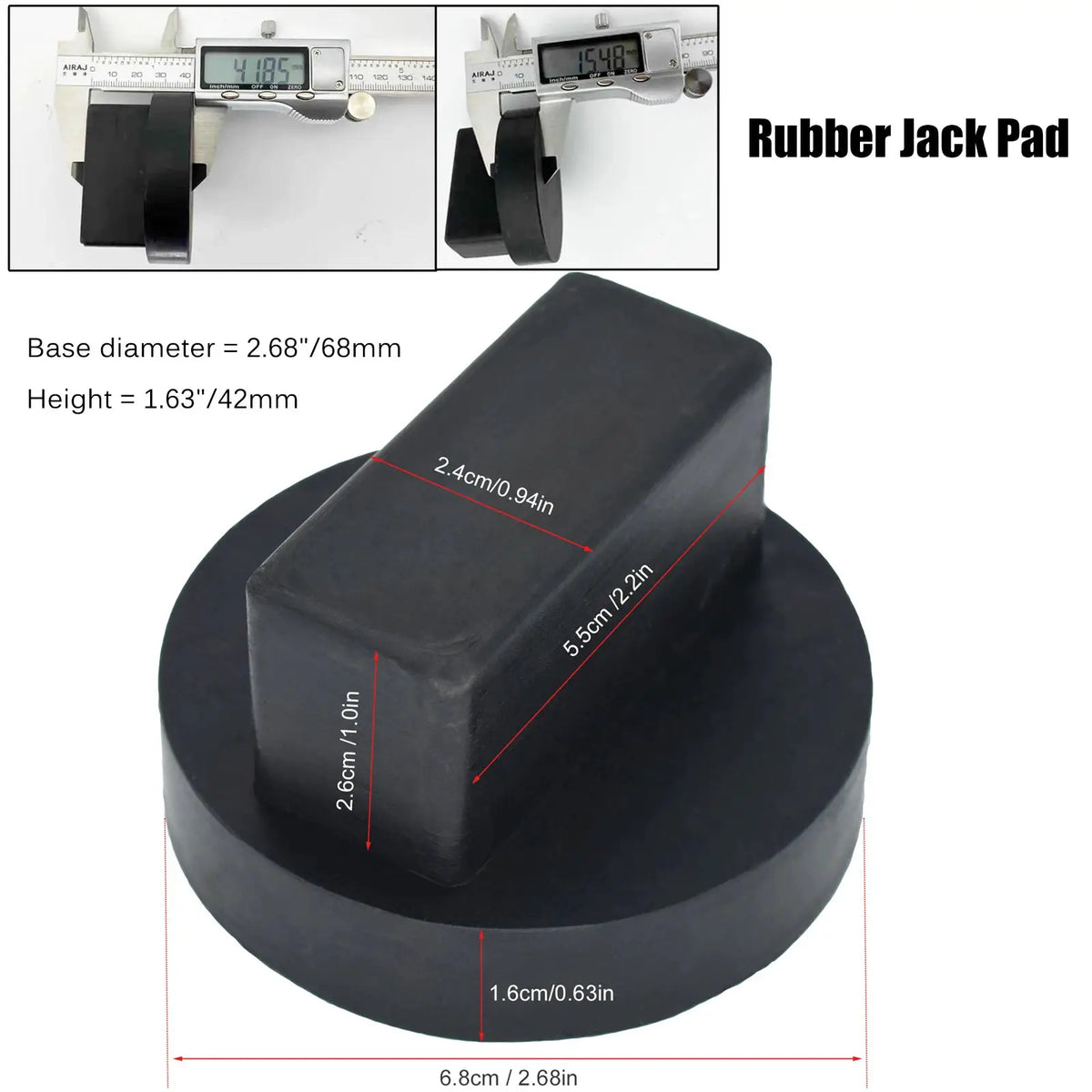 Rubber Jacking Point Jack Pad Frame Stand Adaptor For Mercedes Benz A B C E R S Class CLA CLC CLK GL GLA G GLE GLC M SL SLK SLR by InterCyprus Trading Ltd