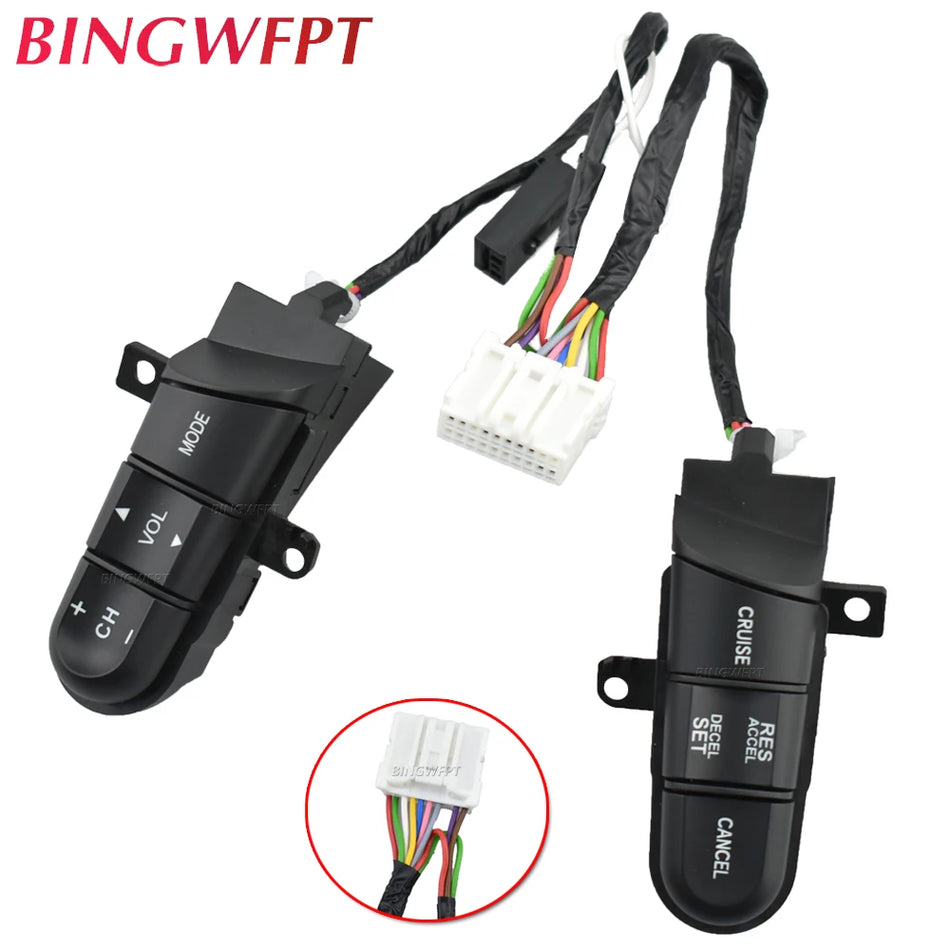 Comando Remoto de Áudio para Cruise no Volante para Honda Jazz/Fit/Civic 2006-2011