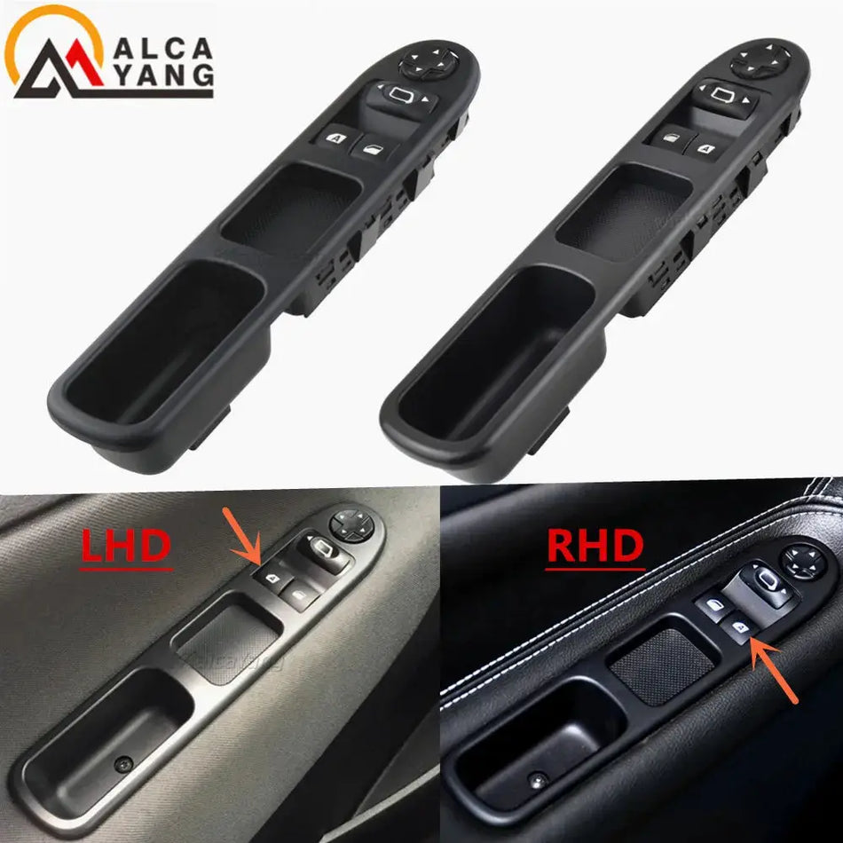 Driver Side Front Electric Window Switch For Peugeot 207 Picasso 2007-2014 by InterCyprus Trading Ltd