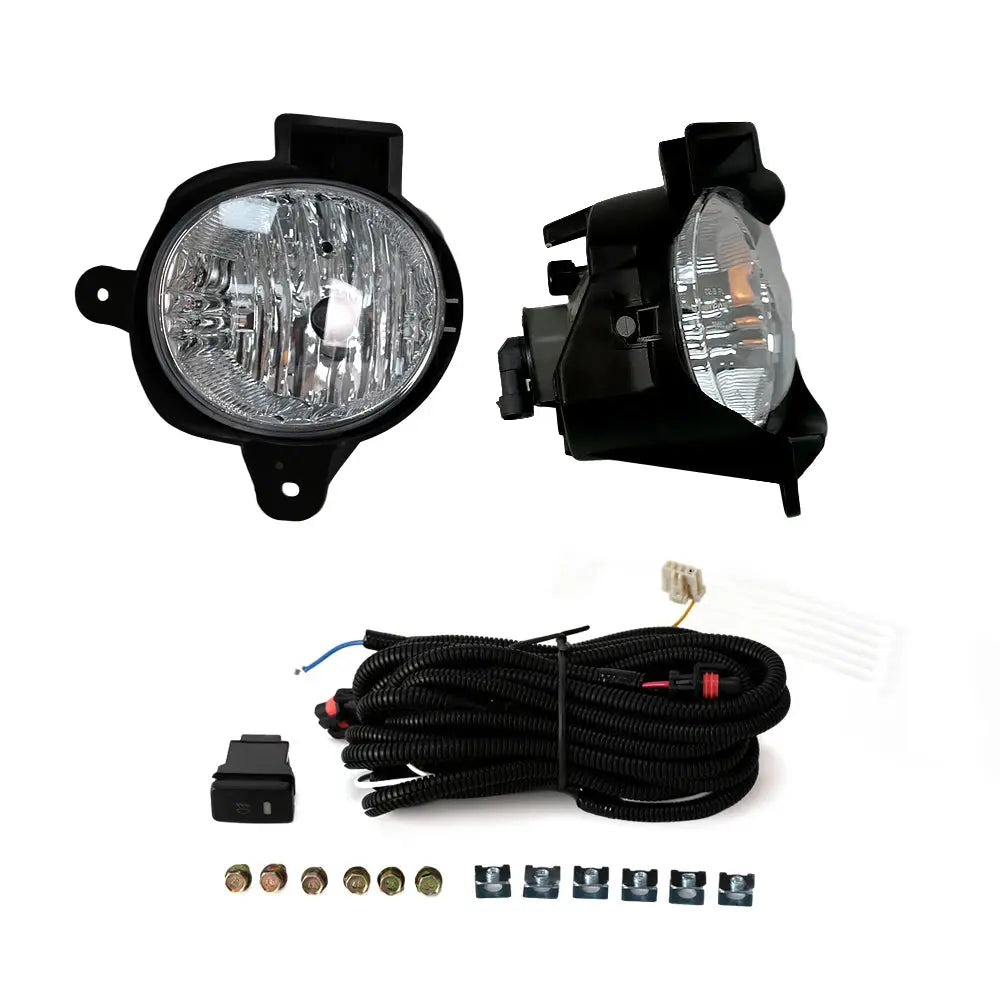 For Toyota Hilux Vigo Champ 2011 2012 2013 2014 M&C Car Fog Light Assembly Kit Front Bumper Fog Lamp Replacement Harness Switch by InterCyprus Trading Ltd