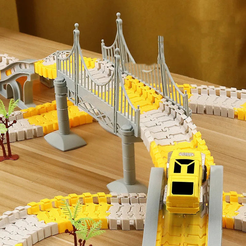 Kids Electric Track Toy Engineering Car Set &ndash; STEM Fun