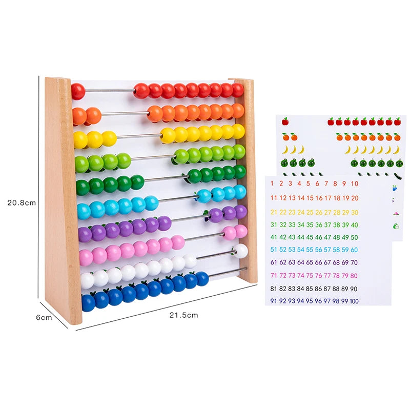 Wooden Abacus Educational Math Toy &ndash; Montessori Learning BZS00179