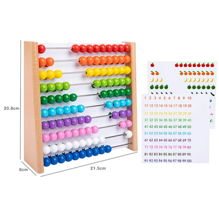 Wooden Abacus Educational Math Toy &ndash; Montessori Learning BZS00179