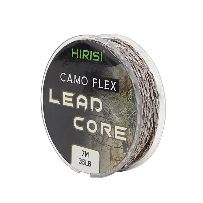 ThirtyFiveLb 7M Leadcore Carp Fishing Braided Line Hair Rigs Camo Brown