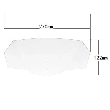 Airflow Adjustable Windscreen Wind Deflector Universal Motorcycle Windshield for Kawasaki BMW Ducati honda Benelli Triumph Yamah by InterCyprus Trading Ltd