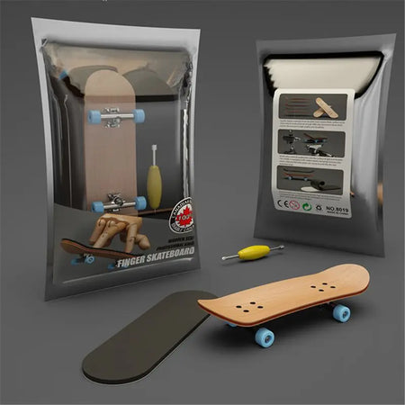Finger SkateBoard Wooden Fingerboard Toy &ndash; Stunts Kit