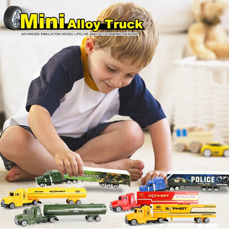 Sliding Alloy Truck Model &ndash; Multi-Color Diecast Car for Kids