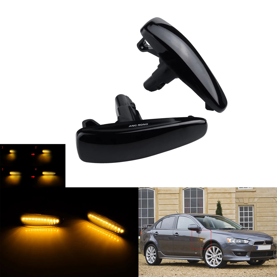 Marcadores Laterais LED Âmbar para Mitsubishi Lancer Evo X Mirage