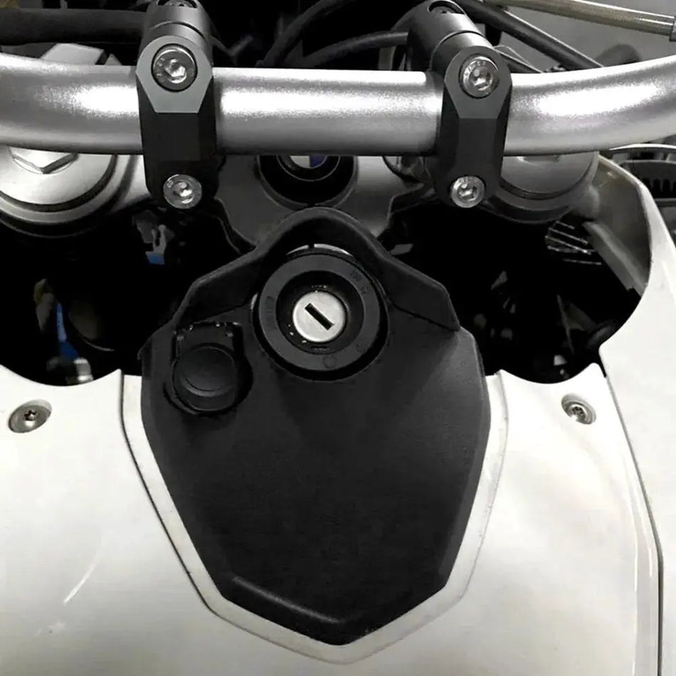 Motorcycle Miles Ignition Key Surround Trim Panel Lock Protector Cover For BMW F800GS F800 F 800 GS 800 2013 2014 2015 2016 2017 by InterCyprus Trading Ltd