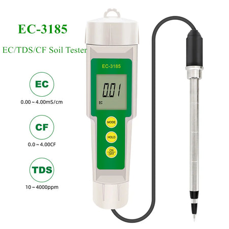 EC-3185 Waterproof Soil Tester &ndash; 3 In 1 EC TDS CF Meter Default Title
