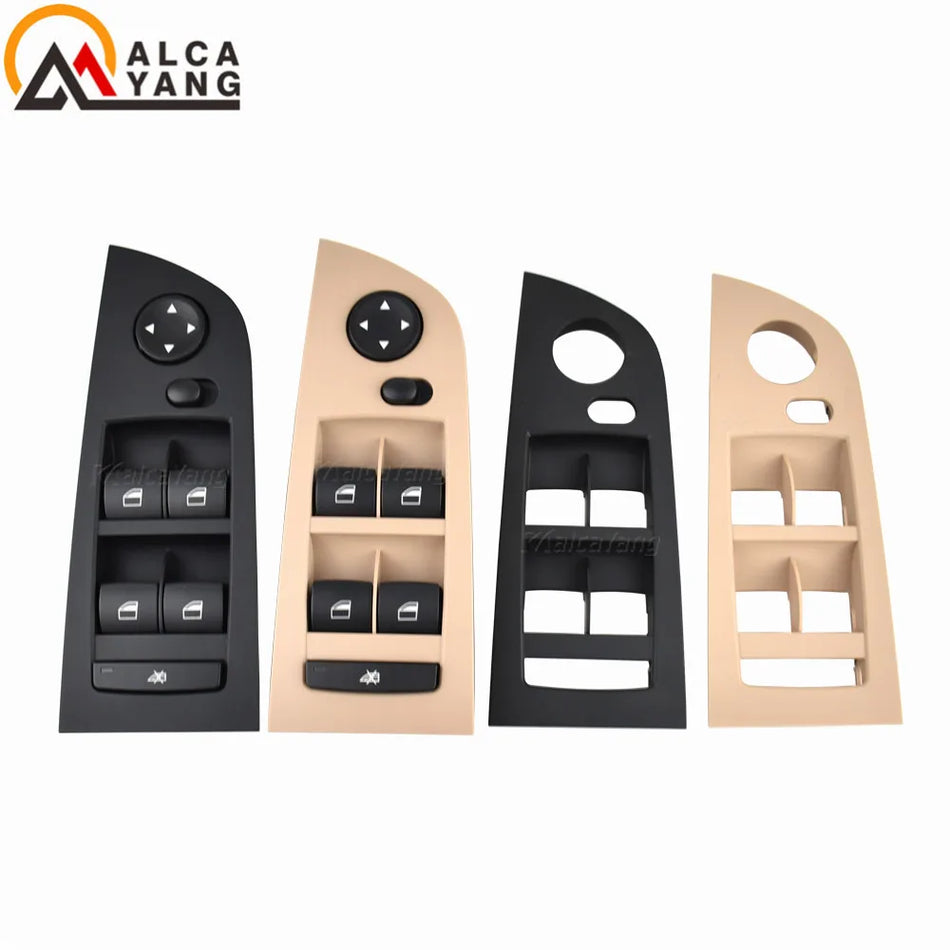 Interruptor de Ventana Eléctrica ABS Negro Beige para BMW E90 E91 320i 335i 2004-2012