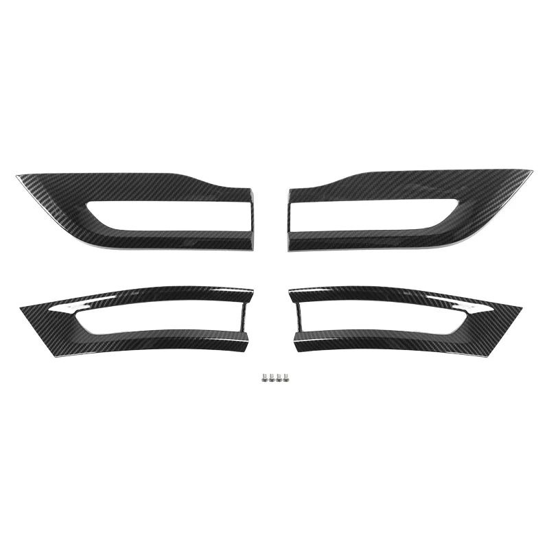 Premium Tail Light Guards for Jeep Grand Cherokee 2014-2020 | Shineka Rear Lamp Cover Trim Bezel ABS Accessories Carbon Fiber