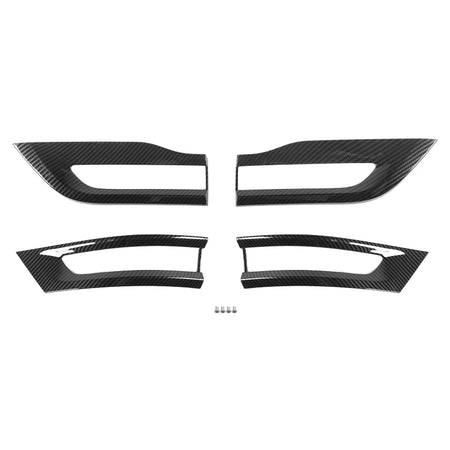 Premium Tail Light Guards for Jeep Grand Cherokee 2014-2020 | Shineka Rear Lamp Cover Trim Bezel ABS Accessories Carbon Fiber