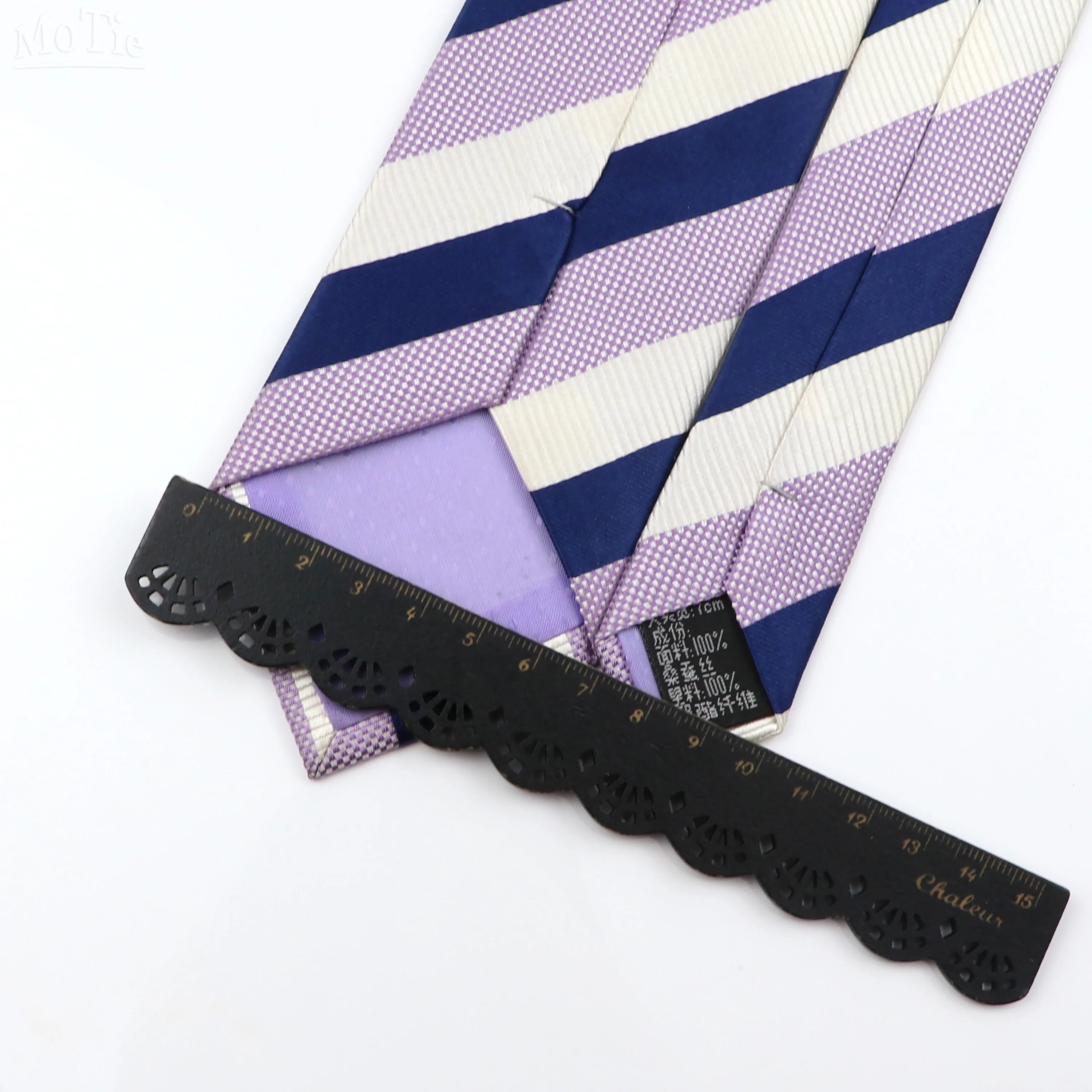 Men's 100% Silk Classic Striped Necktie for Business and Weddings