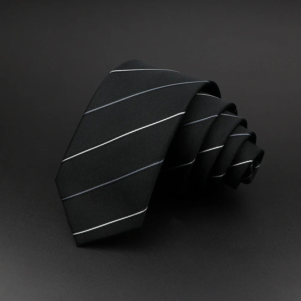 Stylish Jacquard Striped Paisley Necktie for Men