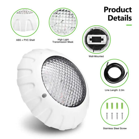 IP68 38W Underwater Pool Light &ndash; Color Changing RGB Lamp