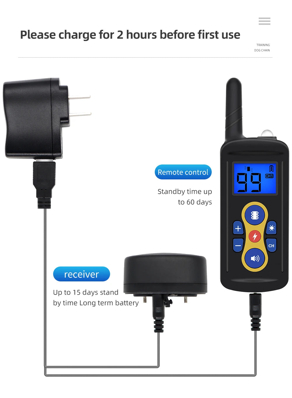 T-600 Electric Dog Training Collar &ndash; Long Range 800m