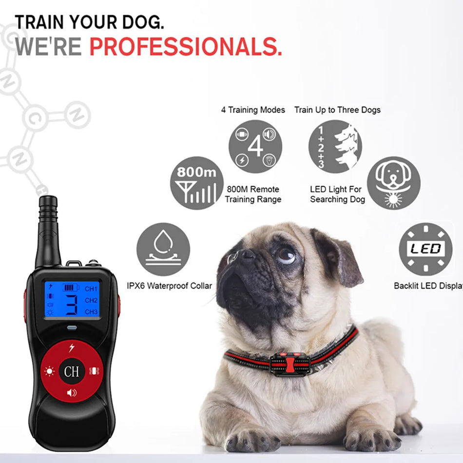 T502 Dog Training Collar &ndash; Rechargeable 4 Modes Waterproof