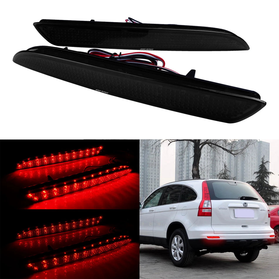 Luci di freno posteriori a LED con lente nera per Honda CR-Z CR-V Fit