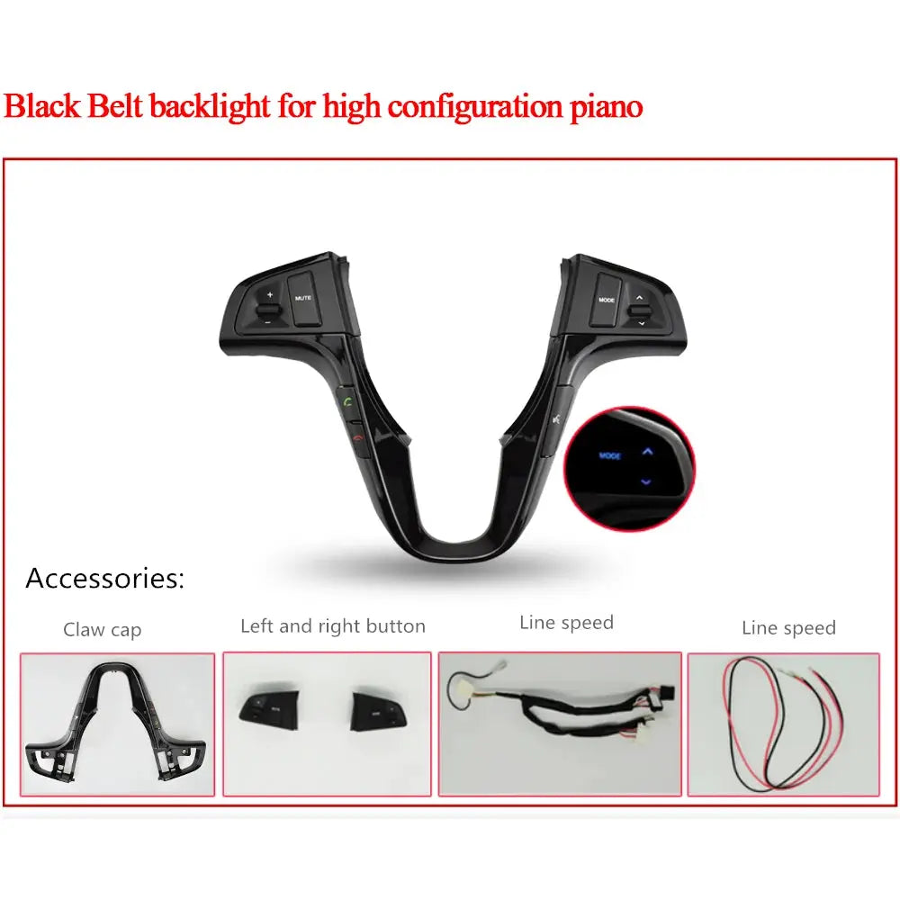 Steering Wheel Button For Hyundai VERNA SOLARIS 2010-2015 Audio Volume Music Control Switch Button With Backlight by InterCyprus Trading Ltd