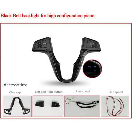 Steering Wheel Button For Hyundai VERNA SOLARIS 2010-2015 Audio Volume Music Control Switch Button With Backlight by InterCyprus Trading Ltd