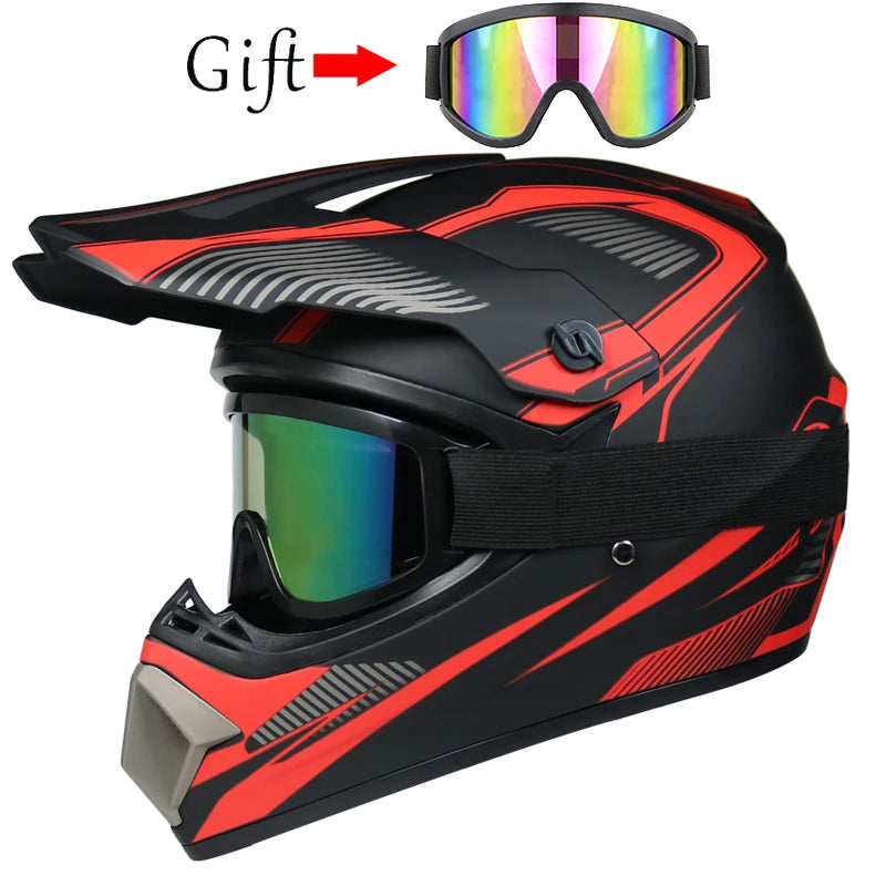 Unisex Off-Road Motorcycle Helmet for Kids - Lightweight Motocross Safety Gear