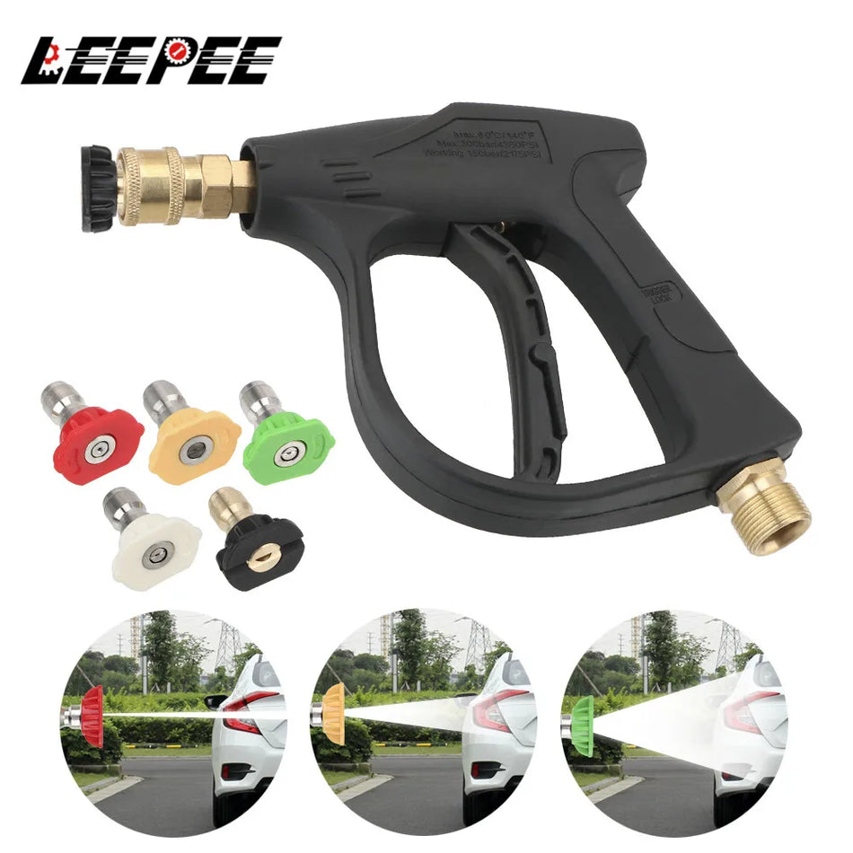 Adaptador de 14mm M22 para enchufe de 1/4 de pulgada para boquillas de pistola de espuma de alta presión para automóviles