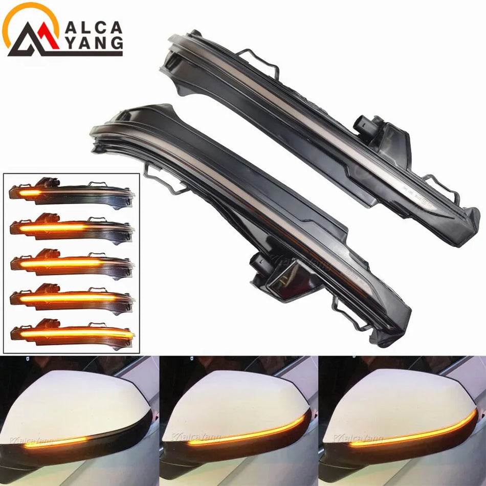 Clignotants de rétroviseur latéral LED dynamiques lentille fumée pour Audi Q5 Q7 FY 4M
