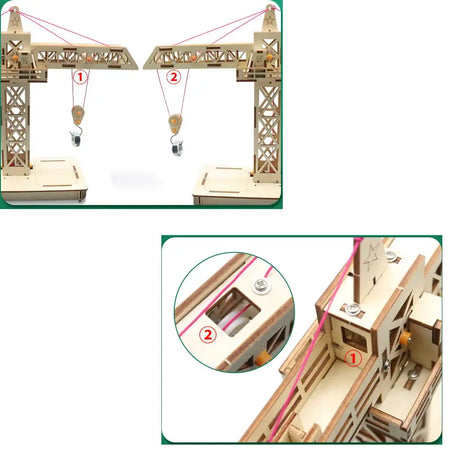 Remote Control Tower Crane Lifting Crane Diy Models & Building Toy Science &Education Model Toy For Children Gift Toy by InterCyprus Trading Ltd