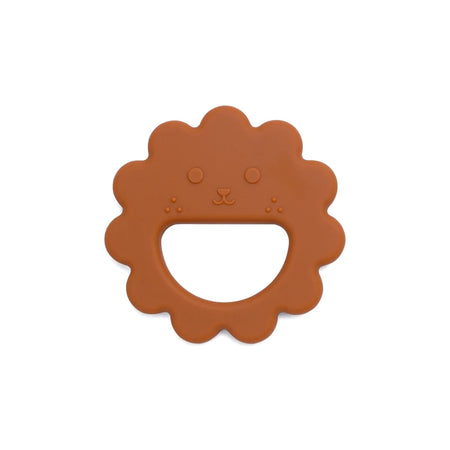 Muslin Life Flower-Shaped Silicone Baby Teether and Thumb Sucking Stopper 006 raw sienna