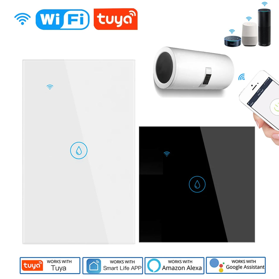 Smart Water Heater Switch with Voice Control and Touch Panel