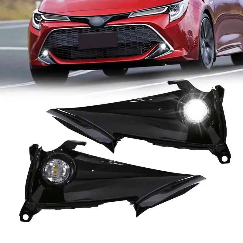 Led DRL Daytime Running Lamp Fog Light for Toyota Corolla Hatchback 2019 2020 2021 4 Doors Wires Switch Relay Waterproof by InterCyprus Trading Ltd